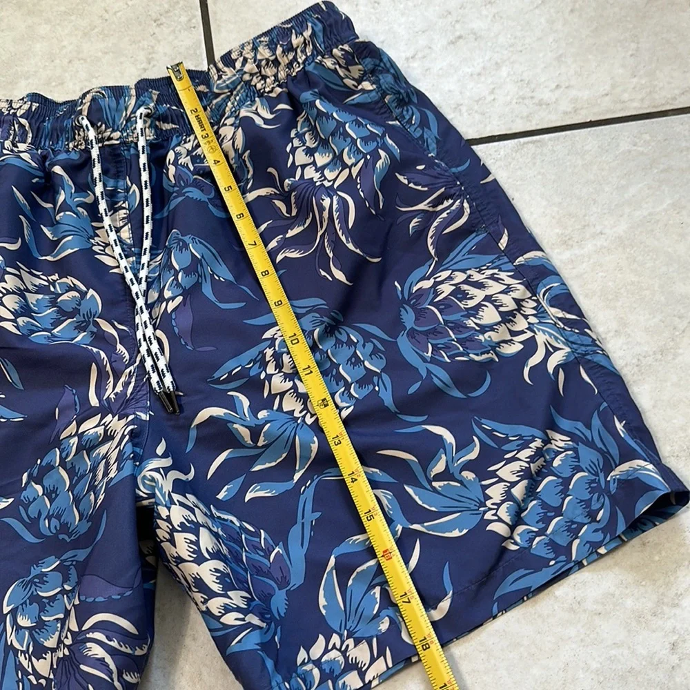 Brooks‎ Brothers Blue Pineapple Swim Trunks